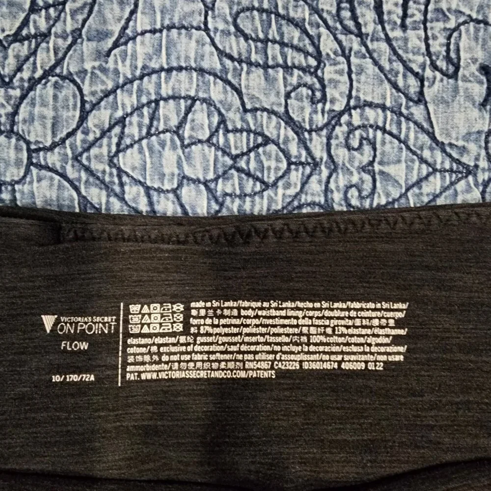 Victoria's Secret On Point Flow Leggings | Black | Size 10 - Picture 3 of 3